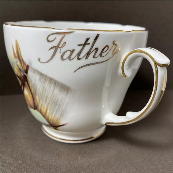 Tea Cup And Saucer Father Horses Duchess Bone China England Large Size - Picture 7 of 12